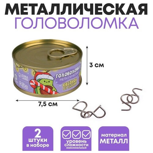 Набор головоломок «Светись от знаний» 2 шт световое кольцо светись от счастья 3 х 2 5 см