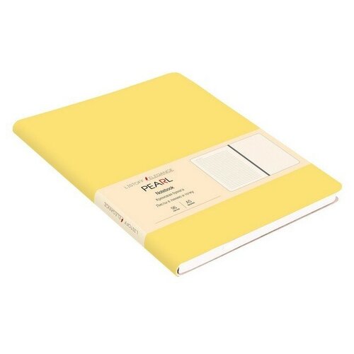 фото Книга для записей "pearl. желтый", а5, 96 листов канц-эксмо (listoff, unnika land)