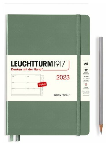 Еженедельник датированный Leuchtturm1917 Medium, 72 листа, А5, оливковый