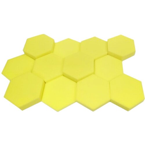 Акустический поролон Hexagon Yellow