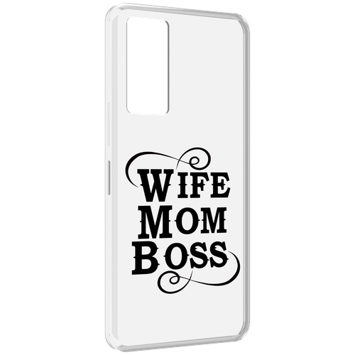 Чехол MyPads жена-мама-босс для Infinix Note 11 задняя-панель-накладка-бампер