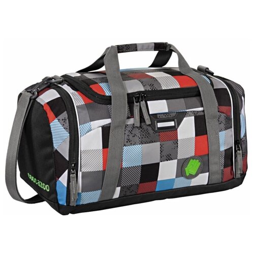 фото Сумка спортивная coocazoo sporterporter checkmate blue red серый/голубой