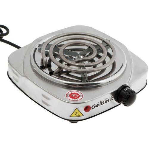 Плитка электрическая Gelberk GL-110 1000 Вт 1 конфорка серебристая 183800₽