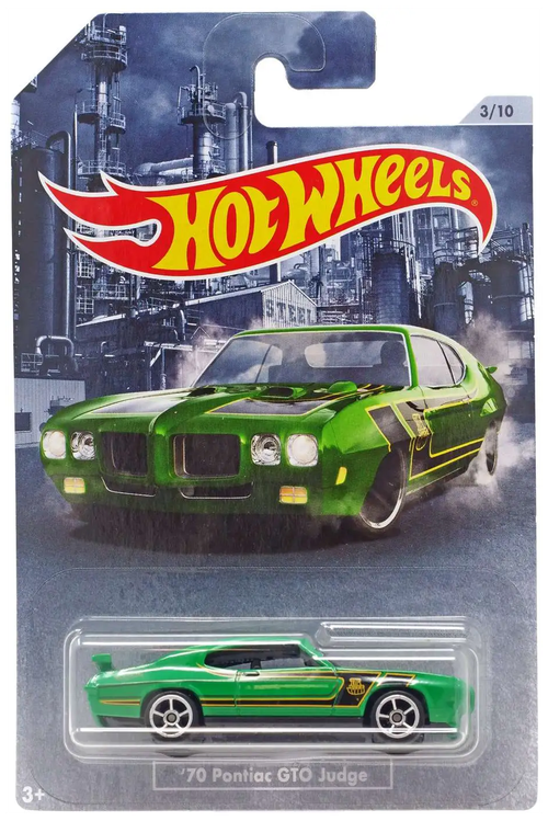 Hot Wheels American Steel 70 Pontiac GTO Judge 3/10 Walmart Exclusive Редкая Коллекционная модель