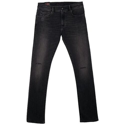 фото Джинсы trussardi jeans, средняя посадка, размер 50, черный