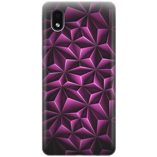 фото Re:pa накладка transparent для samsung galaxy a01 core / m01 core с принтом "лиловый узор"