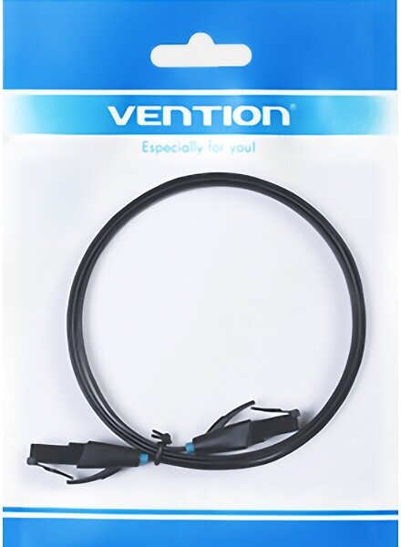 Vention Патч-корд прямой Ethernet UTP cat.6, RJ45, плоский сетевой кабель для ноутбука, роутера, кабель локальной сети, длина 8м, цвет черный