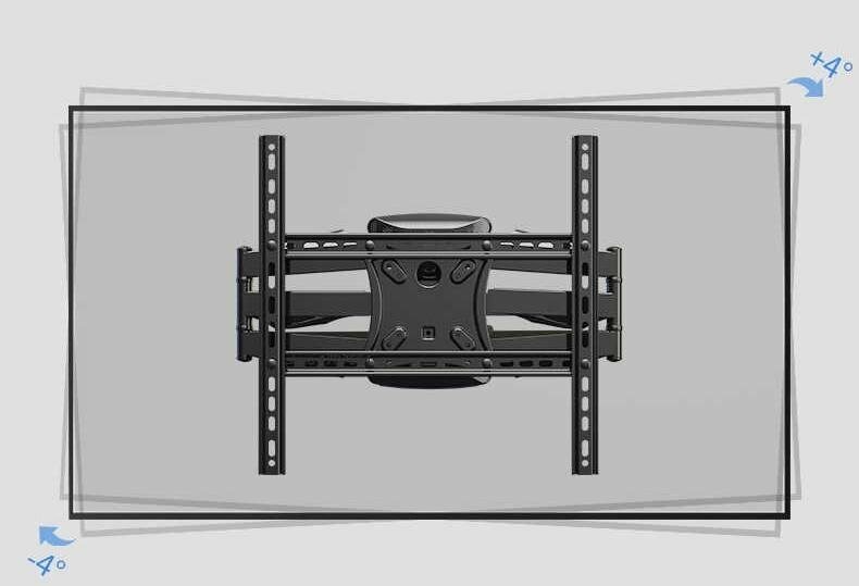 Кронштейн для телевизора Ultramounts UM873 черный 37"-70" макс.40кг настенный поворотно-выдвижной и наклонный - фотография № 6