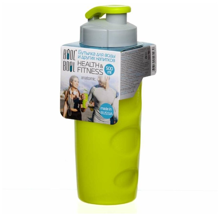 Бутылка для воды Health And Fitness 500 мл в асс.