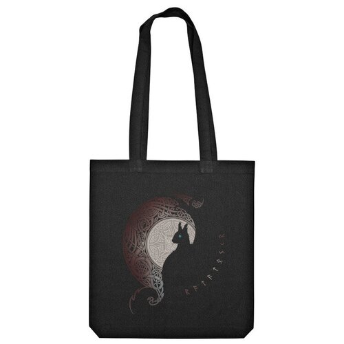 фото Сумка us basic, текстиль, черный