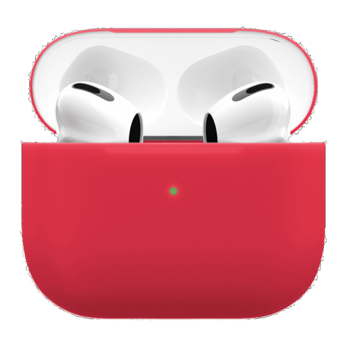 Силиконовый чехол VLP Silicone Case Soft Touch с кольцом для Apple AirPods 3 Red