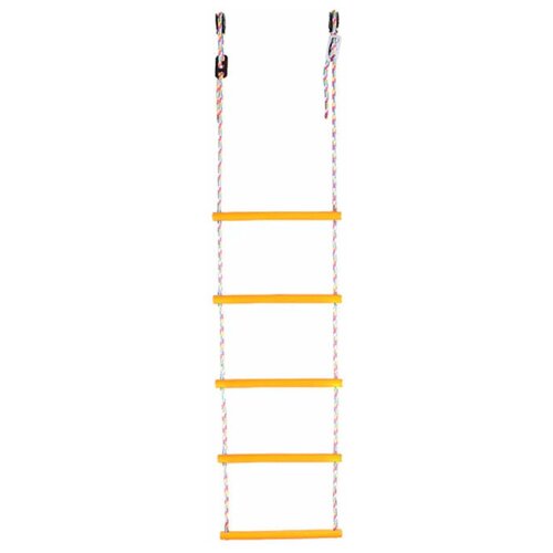 фото Лестница веревочная 5 перекладин yellow d30 детский спортивный комплекс формула здоровья