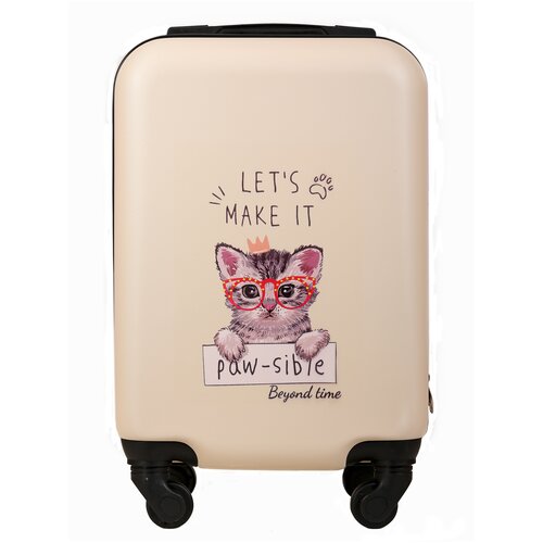 фото Чемодан детский/beyond time/abs-пластик/на 4-х колесах/ручная кладь/телескопическая ручка