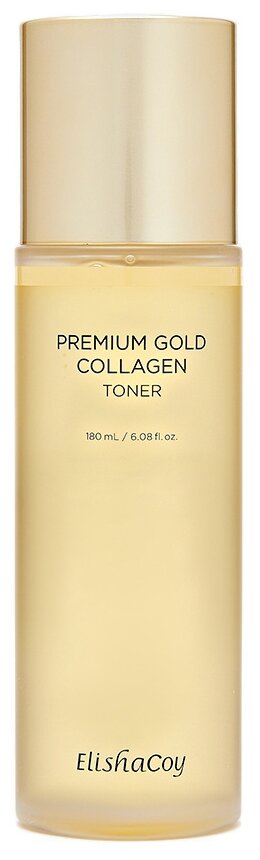 ElishaCoy Тонер для лица с коллагеном Premium Gold Collagen, 180 мл