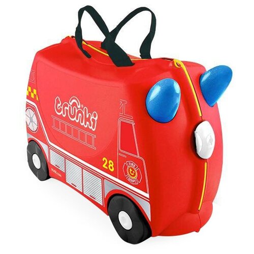 фото Детская каталка-чемодан frank пожарная машина trunki