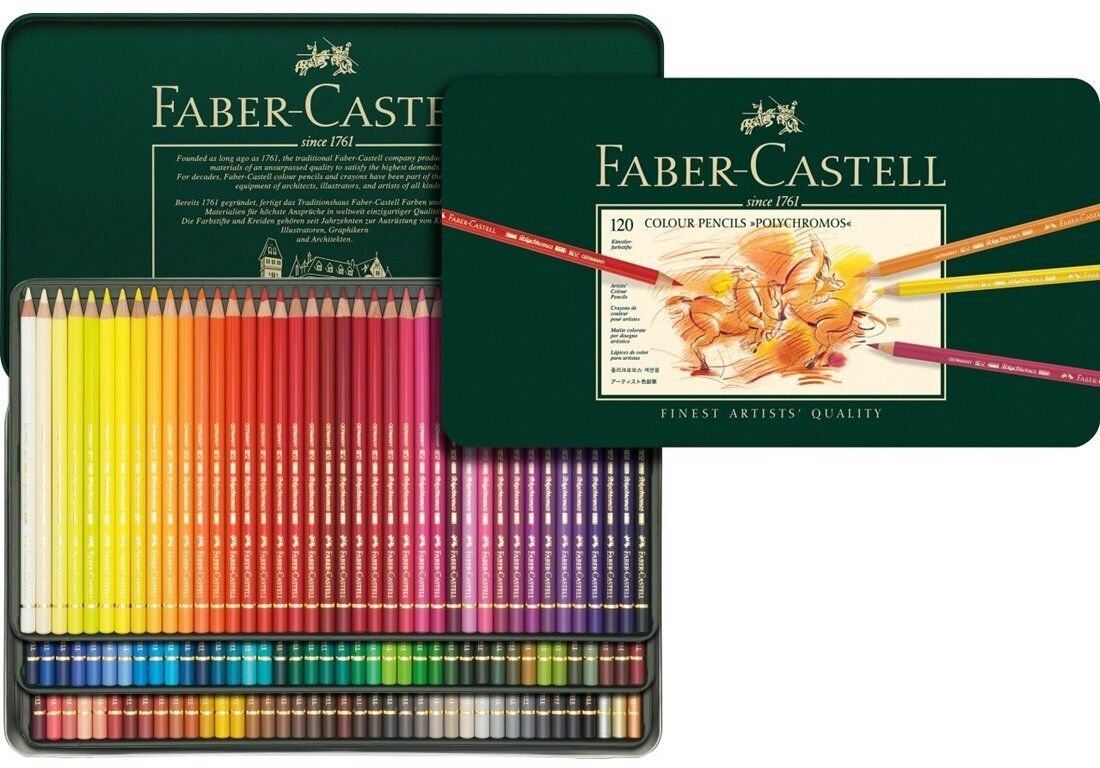 Цветные карандаши Faber Castell Набор карандашей 120 цветов Faber Castell Polychromos