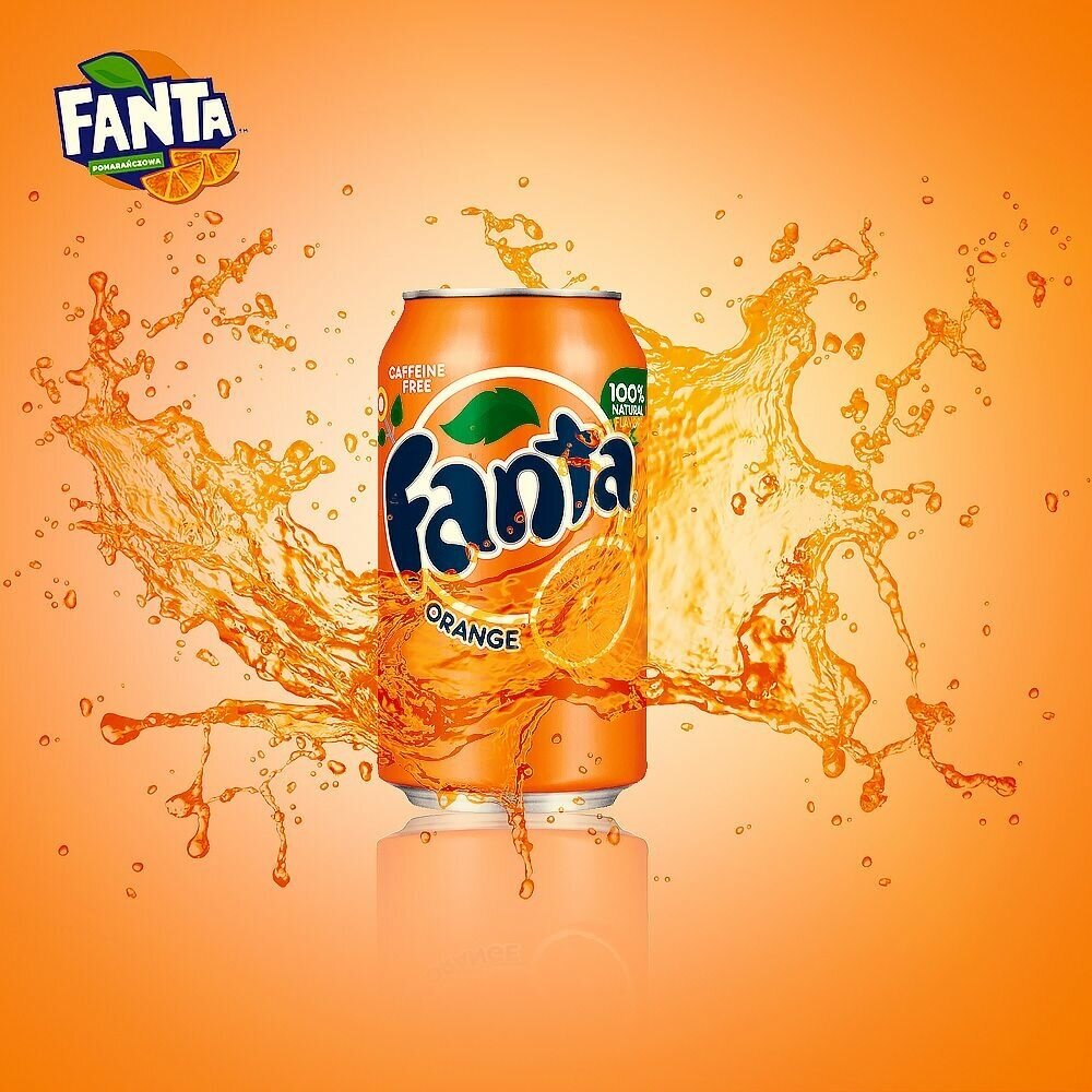 Fanta, Фанта, 300мл, 24 банки, напиток газированный - фотография № 4