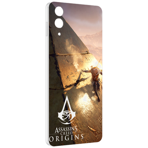 чехол mypads assassin s creed origins для samsung galaxy a14 5g задняя панель накладка бампер Чехол MyPads Assassin's Creed Origins для Samsung Galaxy Z Flip 4 (SM-F721) задняя-панель-накладка-бампер