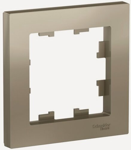 Изображение товара Рамка Systeme Electric (schneider Electric) SCHNEIDER ELECTRIC ATLASDESIGN, Шампань 1-постовая, ATN000501
