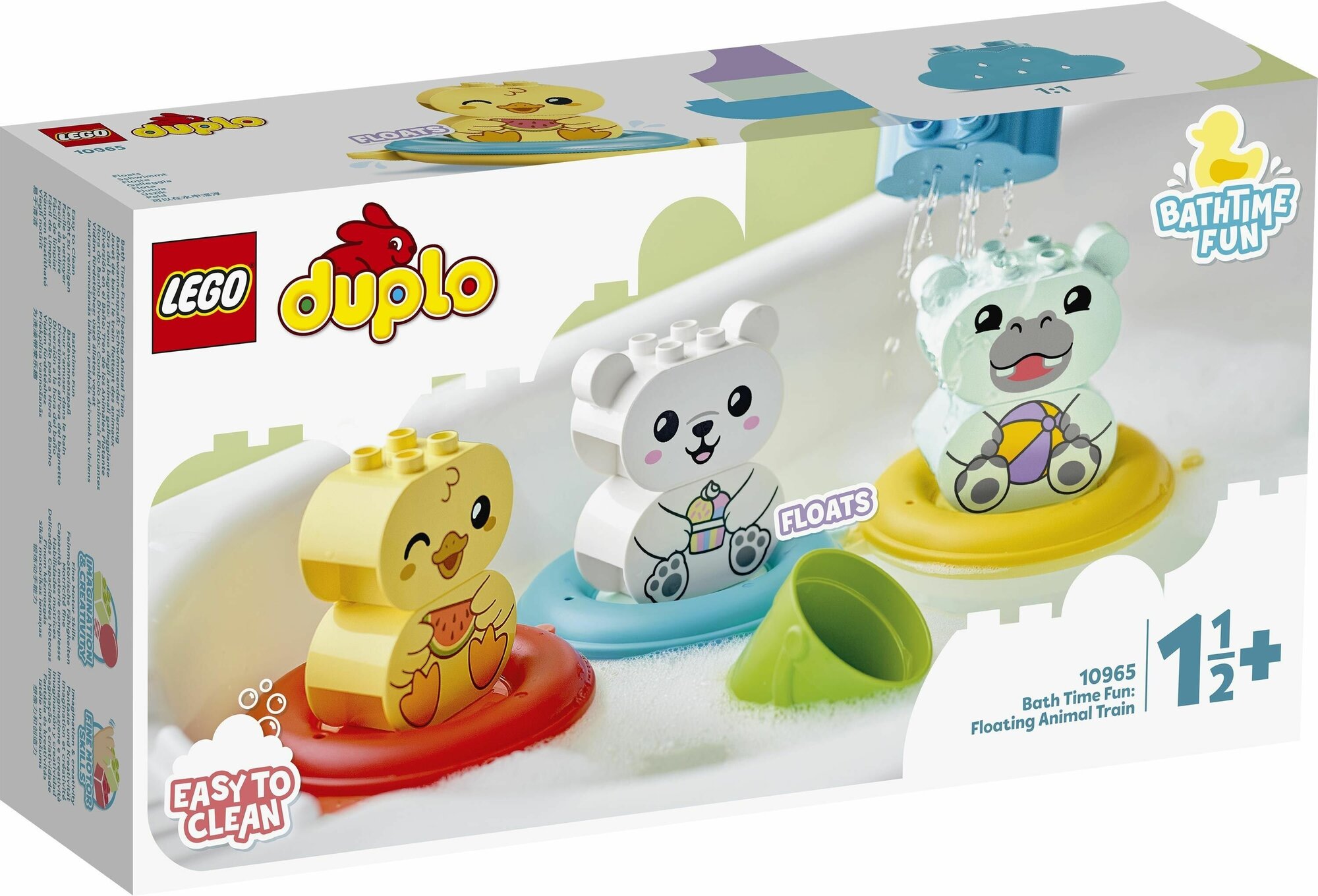 Конструктор LEGO DUPLO Приключения в ванной: плавучий поезд для зверей (10965 Bath Time Fun: Floating)