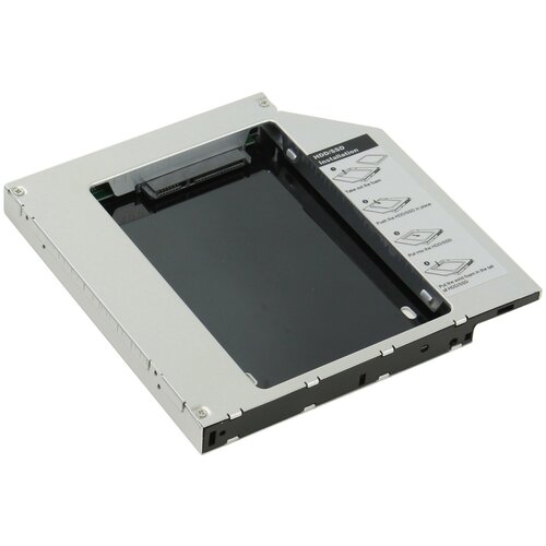 Optibay для HDD/SSD AGESTAR SSMR2S, черный optibay для hdd ssd agestar ismr2s серебристый