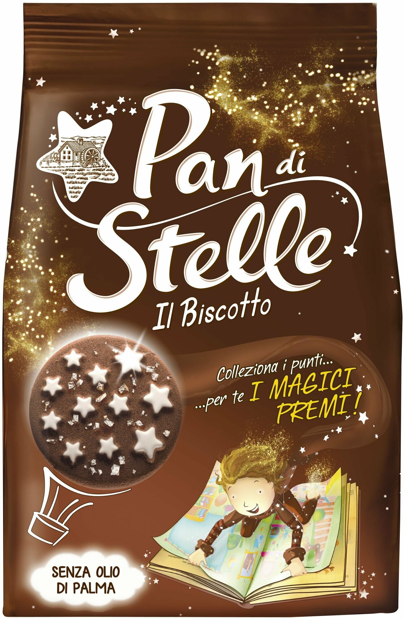 Mulino Bianco Печенье Pan di Stelle с какао и шоколадом, 350 г, 2 уп - фотография № 6