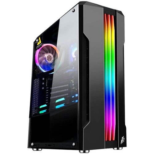 Компьютерный корпус 1stPlayer Rainbow R3-A черный корпус atx 1stplayer rainbow r3 r3 1r1 черный без бп окно из закаленного стекла 2 usb 1 1 usb 3 0 audio