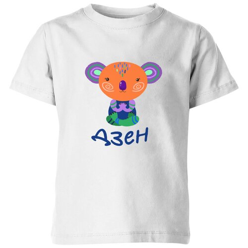 Футболка Us Basic, размер 12, белый детская футболка дзен коала в позе лотоса яркий персонаж 164 темно розовый