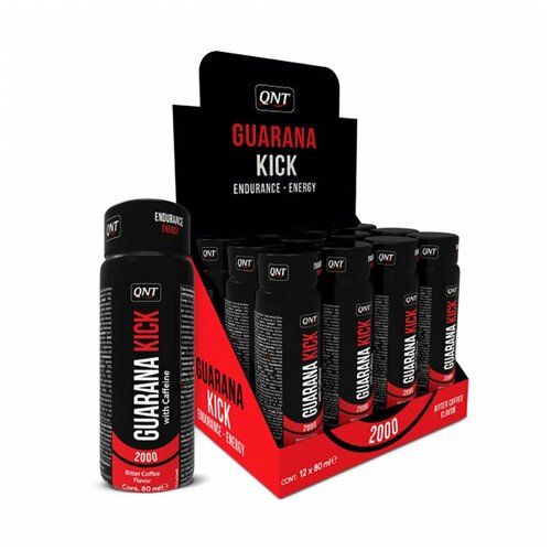 Энергетик QNT Guarana Kick 2000, 12X80 мл, кофе-латтэ