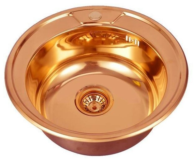 Кухонная мойка Seaman Eco Wien SWT-450A Copper (PVD, Polish, *10), Стандартная Комплектация