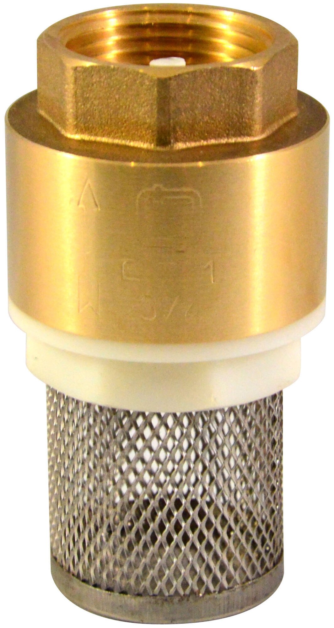 Обратный клапан пружинный CTM CBCVF муфтовый (ВР/НР) латунь