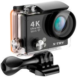 Экшн-камера X-TRY XTC150 UltraHD WiFi, 12МП, черный