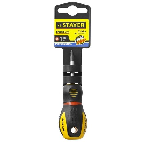 Stayer Отвертка намагниченная PH1x38мм Stayer 25132-1-38_z02