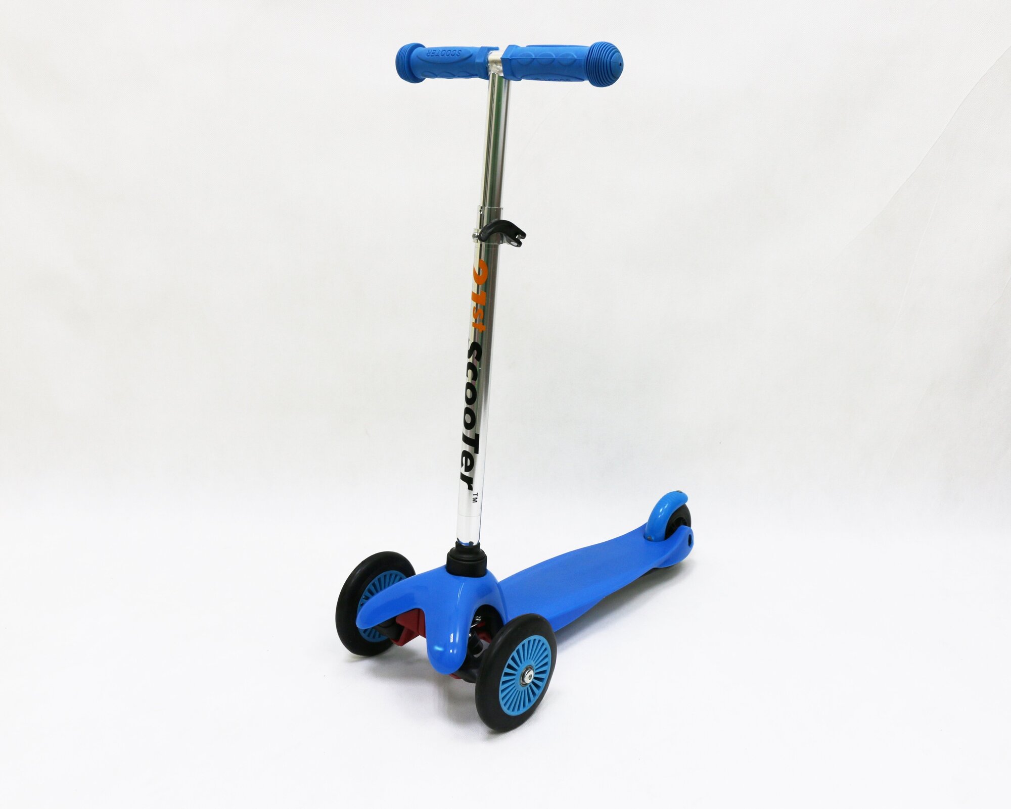 Самокат детский трёхколёсный "SCOOTER" (синий) с регулируемой ручкой от 2 лет S00023