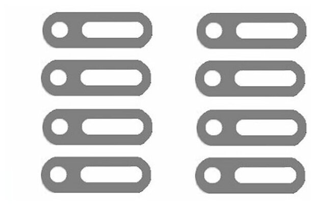 Универсальные пластины крепления 3см для любых линз (Комплект 8 шт)