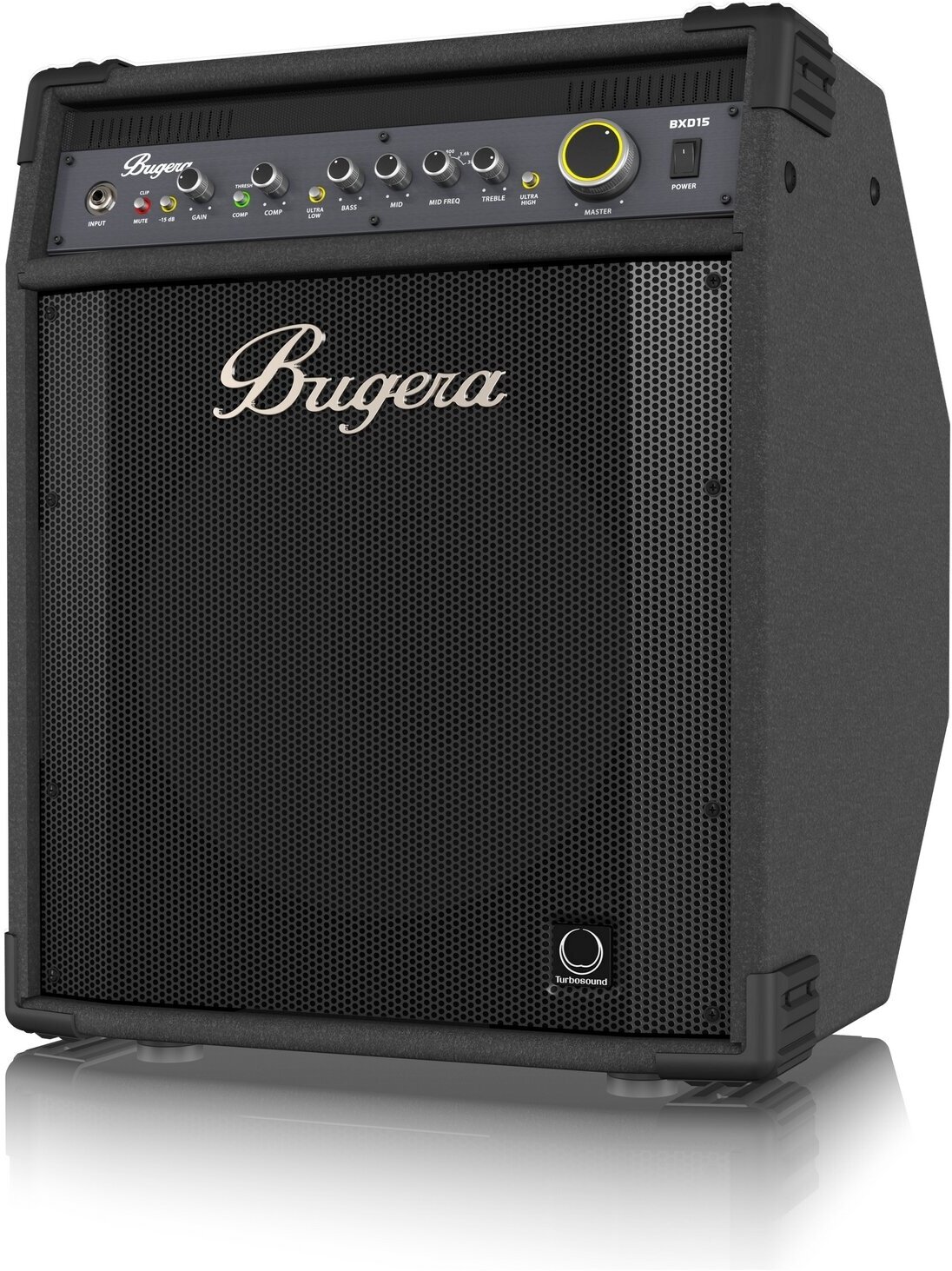 Bugera BXD15 басовый комбоусилитель 1000Вт 1х15" Turbosound, MOSFET преамп, компрессор