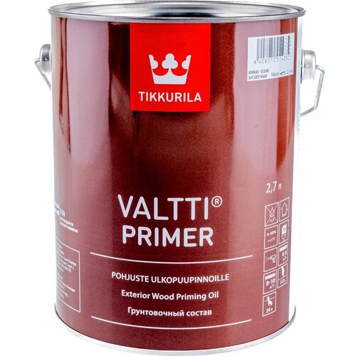 Грунт-антисептик Tikkurila VALTTI PRIMER valtti primer грунт антисептик содержащий масло 0 9л