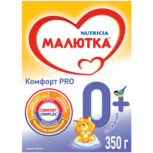 Смесь малютка комфорт 0-12 350 гр