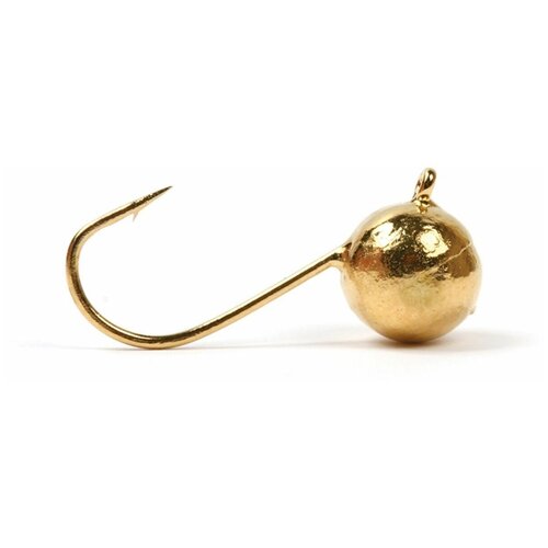 Мормышка Вольфрамовая шар, золото, вес 0.120 гр, 5 шт.