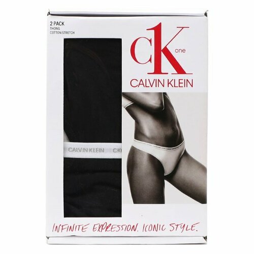 Трусы CALVIN KLEIN, размер XS, черный трусы тонг calvin klein размер s бежевый