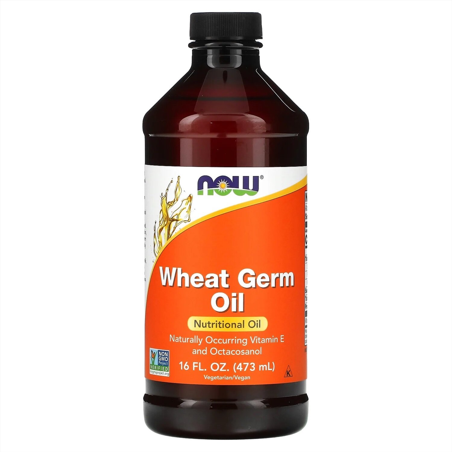 NOW Wheat Germ Oil, Масло зародышей пшеницы , 0.56 кг, 0.473 л