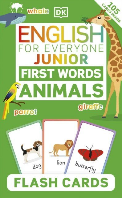 Dk "English for everyone junior first words animals flash cards"
