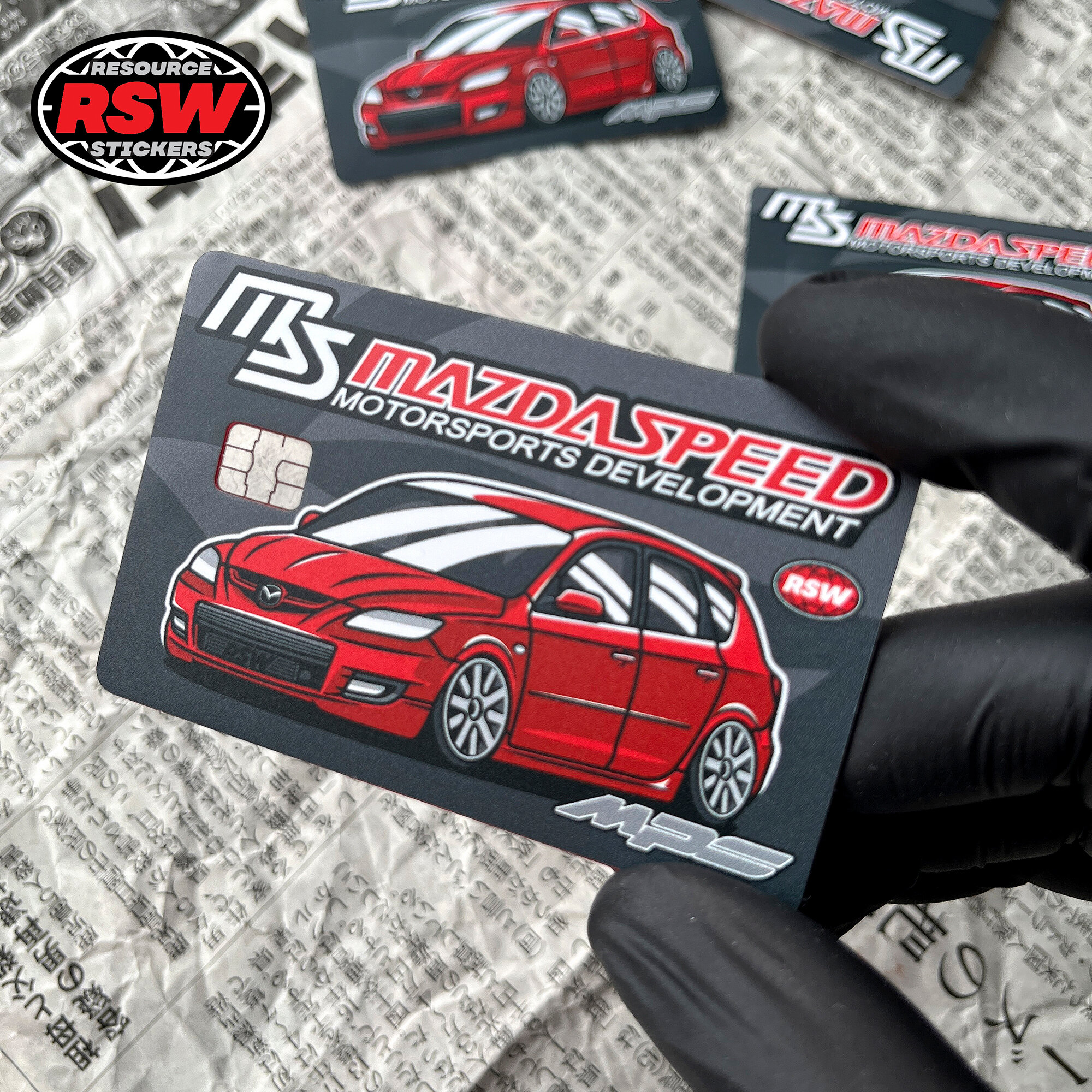 Наклейка на карту Mazda 3 MPS / Resource Stickers — фото 1