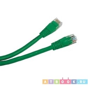 фото Gembird Комм шнур, UTP, кат 5e, 1м с RJ45 (зеленый) Патч-корд PP12-1M/G