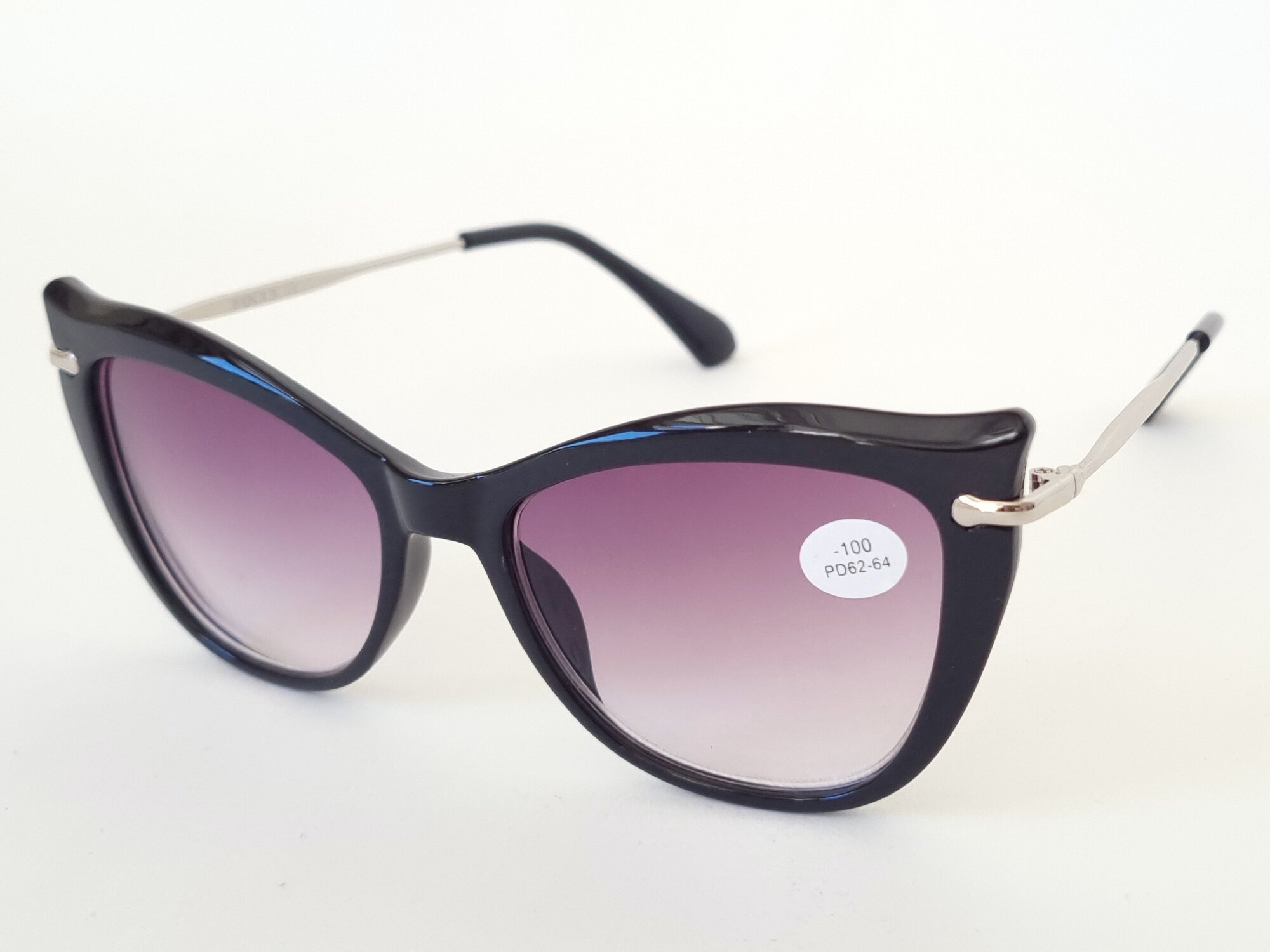 Готовые очки Focus женские с тонировкой/ солнцезащитные очки 8286 c1-3,5