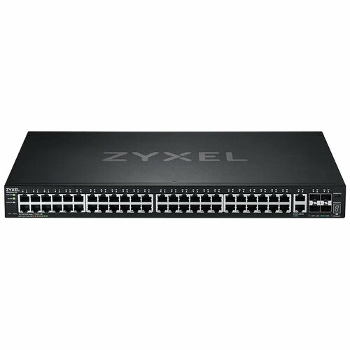 Коммутатор Zyxel XGS2220-54-EU0101F инжектор zyxel poe12 60w eu0101f 802 3afatbt 60 вт 5g