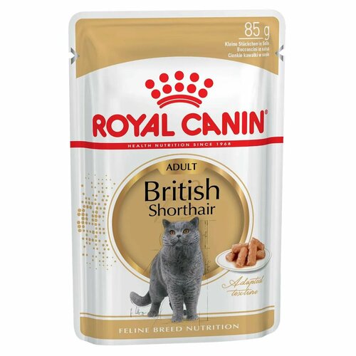 Royal Canin British Shorthair для британских короткошерстных кошек 85 г х 28 шт