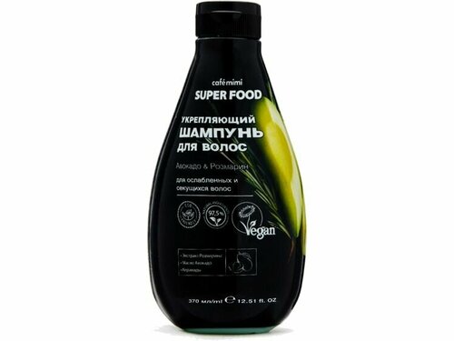 Укрепляющий шампунь для волос Caf mimi Avocado & Rosemary