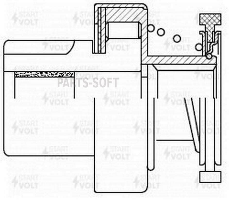 STARTVOLT VCS1811 Привод стартера (бендикс) для а/м VAG A6 (97-)/A4 (97-)/A8 (97-) 2.5TD