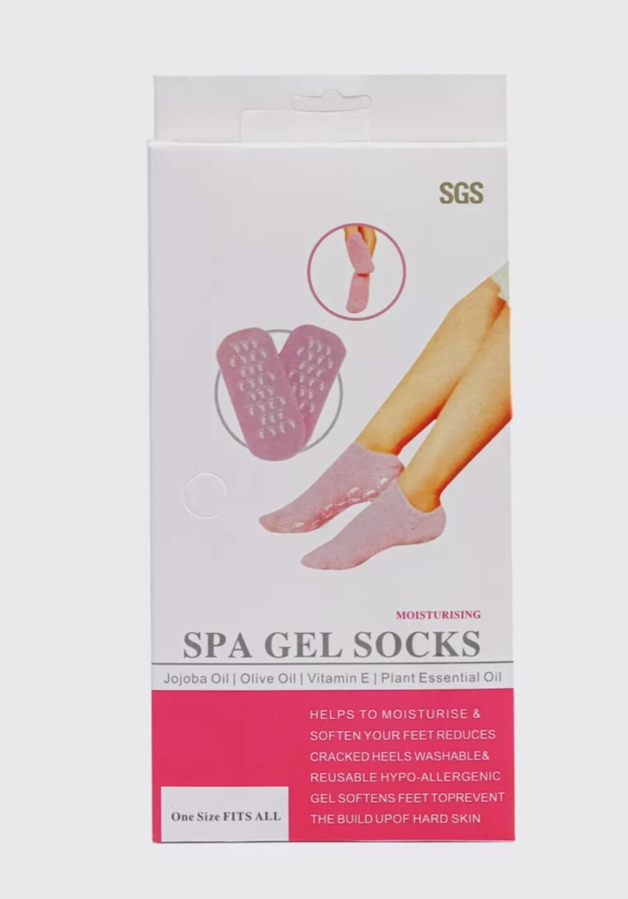 Увлажняющие гелевые носочки Spa Gel Socks, силиконовые носки с пропиткой